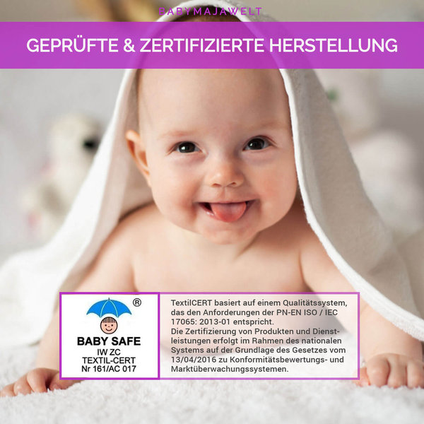 Babymajawelt® Mullwindeln bunt 5er Pack, 70x80