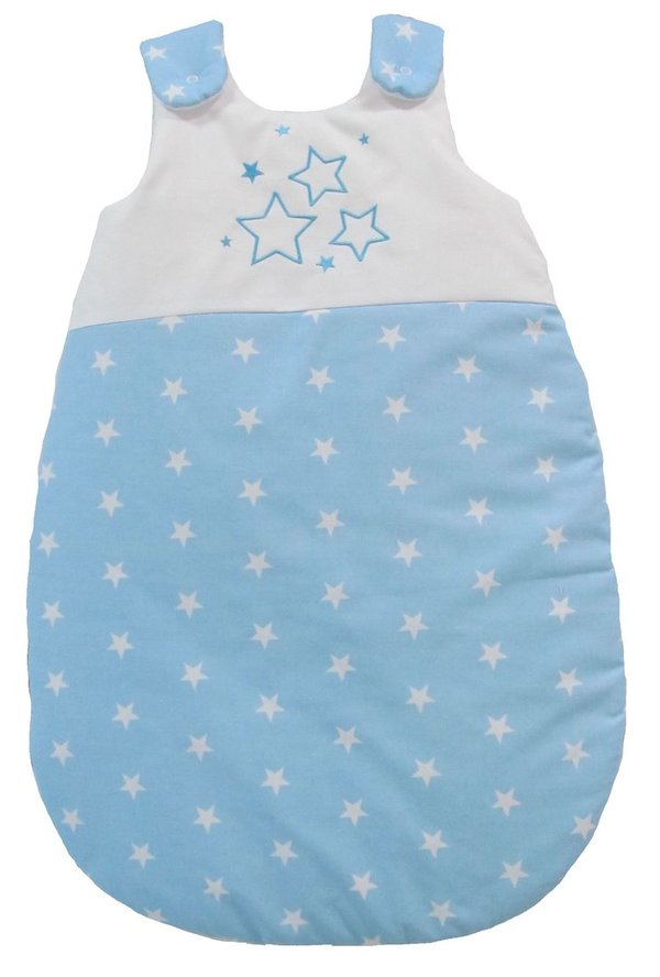 Babymajawelt® Schlafsack Stars (blau) - Ganzjahres Kuschelschlafsack