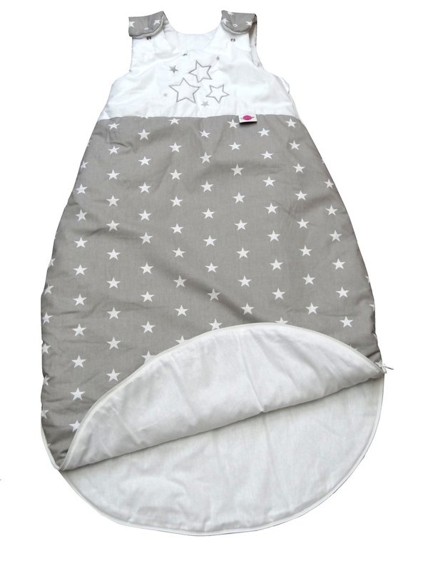 Babymajawelt® Schlafsack Stars (rosa) - Ganzjahres Kuschelschlafsack