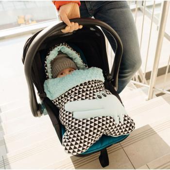 Zaffiro Baby Fußsack Zaffiro® Universal Schlafsack für Kinderwagen Autoschale (Elefant grau)