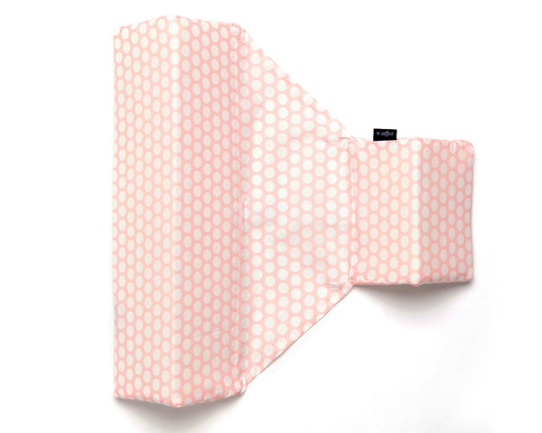 Zaffiro® Baby Lagerungskissen 2 Keile Punkte rosa-weiss