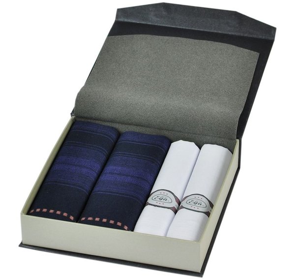 EGA Collection Taschentücher Set für Herren Edel und elegant