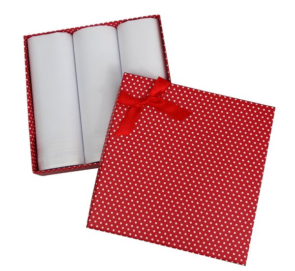 EGA Collection Taschentücher Set für Damen rot
