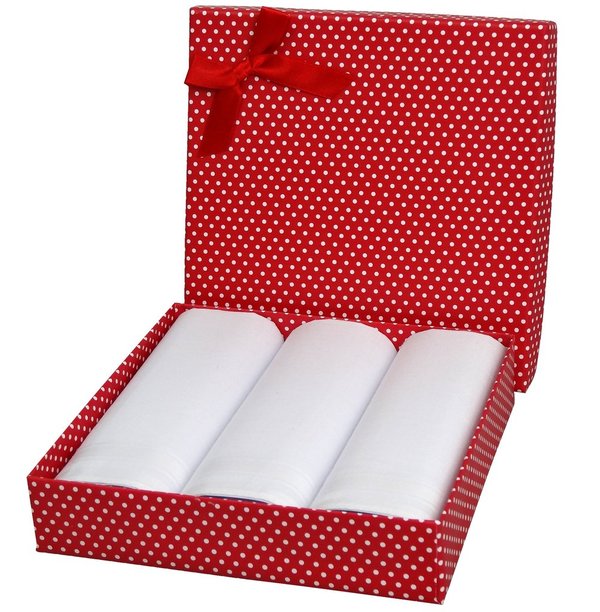 EGA Collection Taschentücher Set für Damen rot