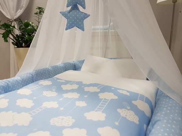 Babymajawelt® Stubenwagen Komplett Set "Big DREAM" blau
