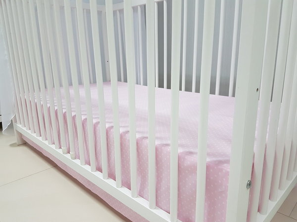 Babymajawelt® Baby Bett Set BiG Dream 5tlg  Bett Set 100x135 VOILE rosa
