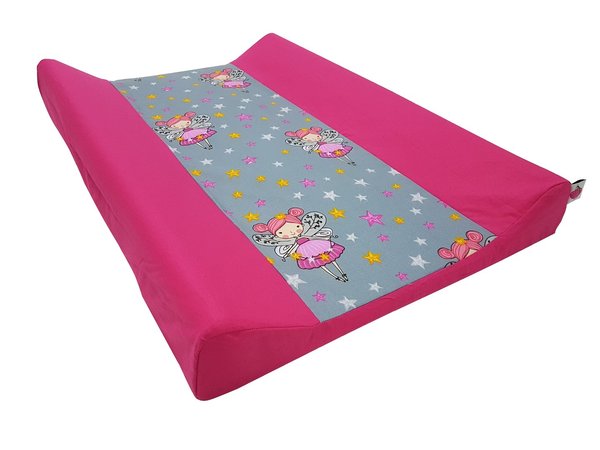 Babymajawelt® Wickelauflage 2 Keil Mulde Tänzer-Fee 50x70 cm pink