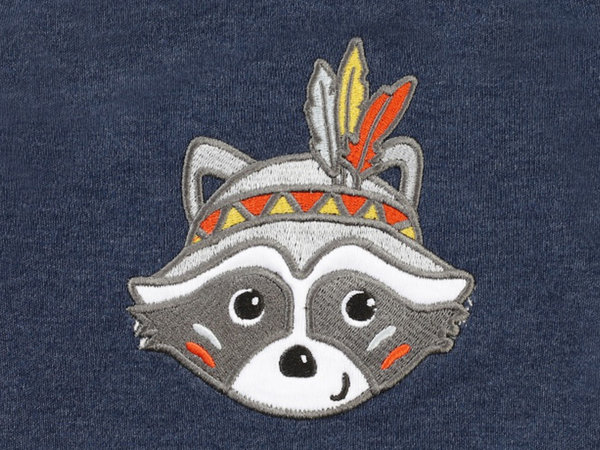 Sweatshirt mit buntem Indianer Fuchs langarm
