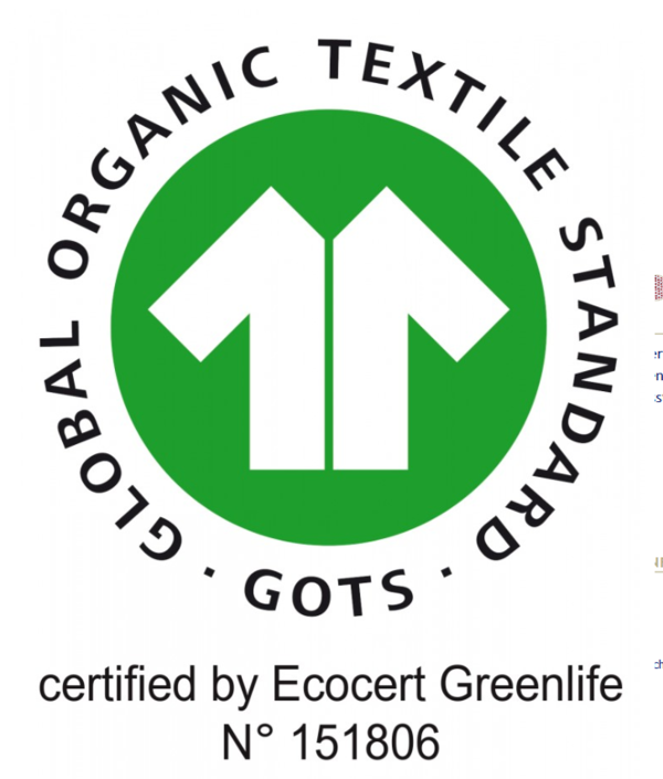 iobio Leggins grau/blau gestreift - GOTS Organic
