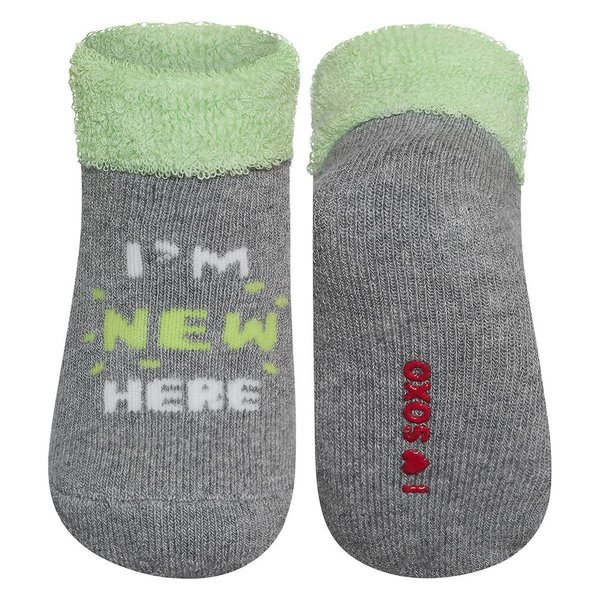 Baby Socken I´m new here Gr. 16-18