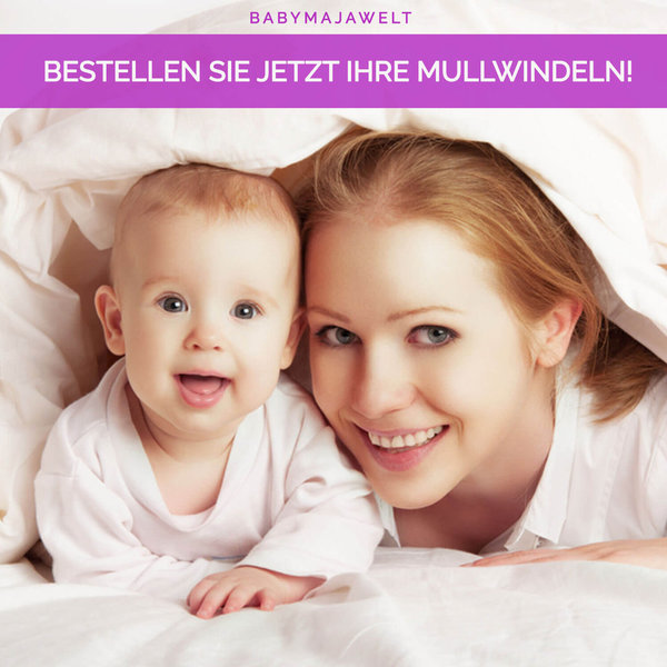 Babymajawelt® Mullwindeln Waldtiere braun 70x80, 5er Pack