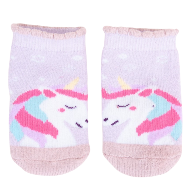 Baby Socken, Frottee, Einhorn  0-9M